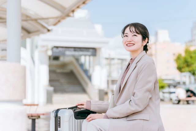 韓国に長期滞在する女性