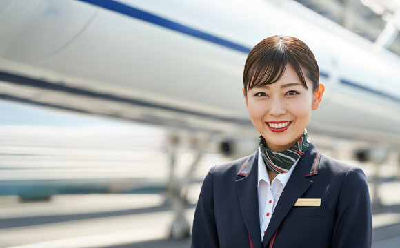 成田空港の国際線ラウンジについて解説するCA