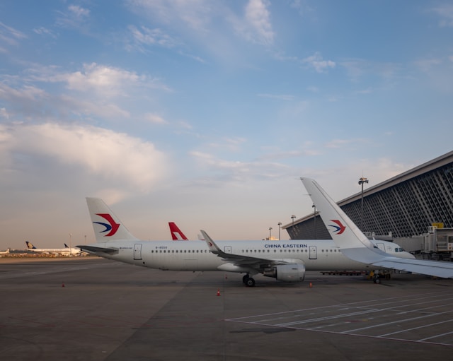 中国東方航空の飛行機