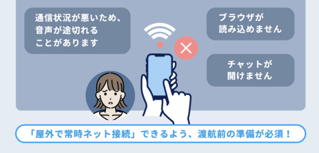 屋外での常時ネット接続の重要性を図解
