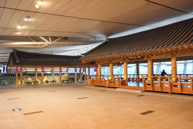 仁川空港のトランジットで休憩スペースを利用した人が撮影した画像